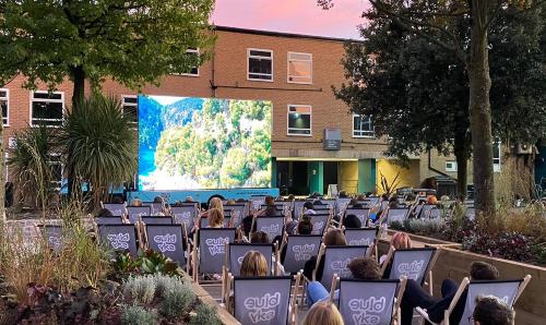 Outdoor cinema.