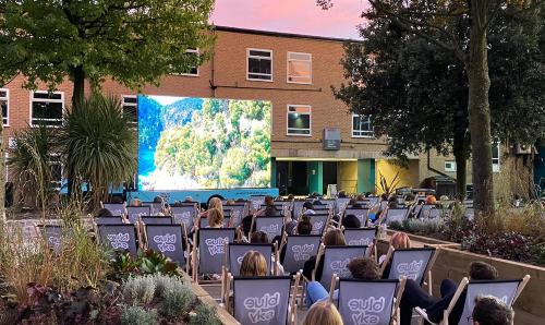 Outdoor cinema.